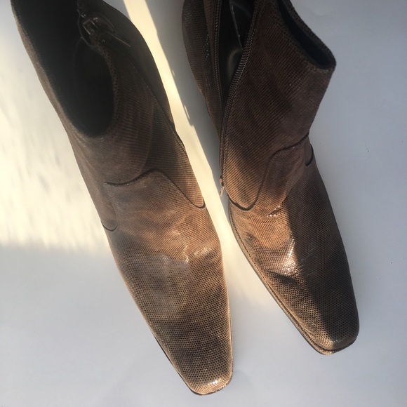Nine & Co brown leather heeled boots - NWOT - Picture 2 of 5